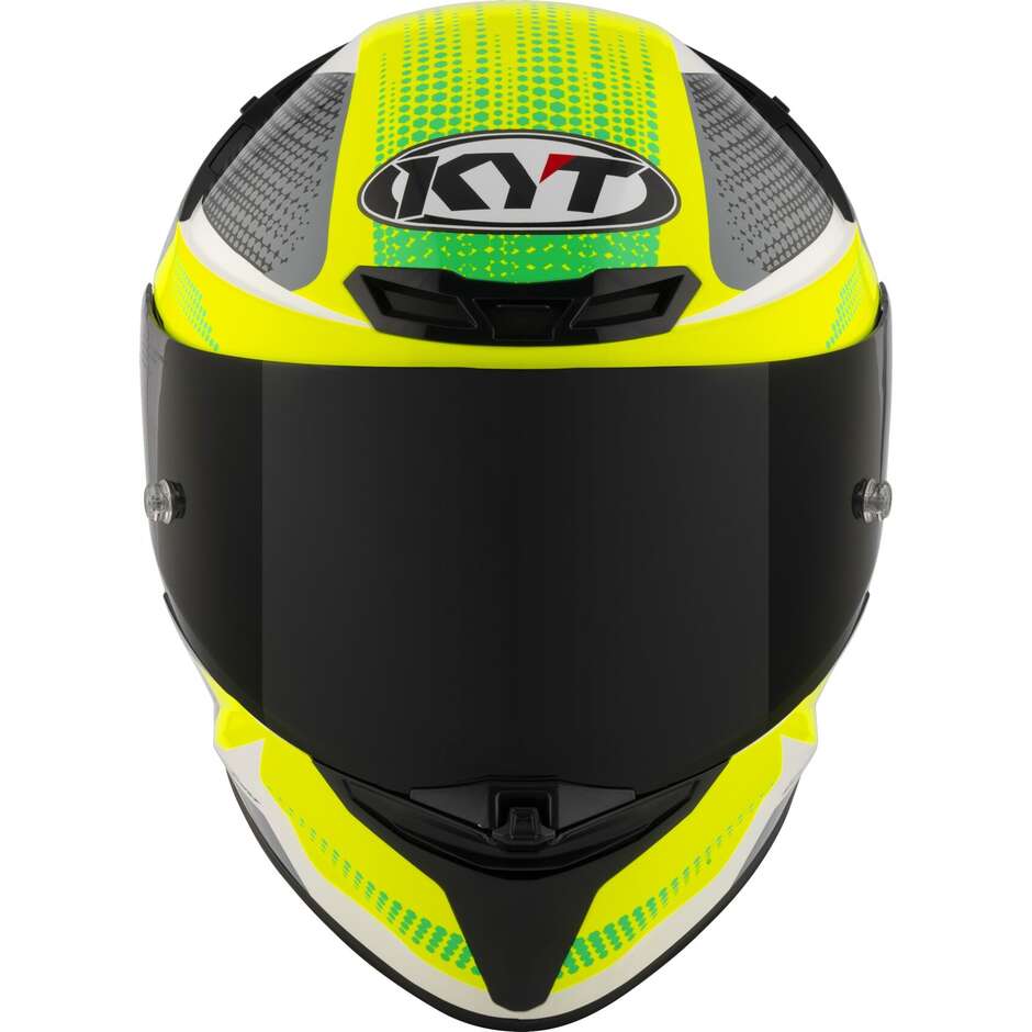 Casque de moto intégral Kyt TT-REVO GEAR noir jaune