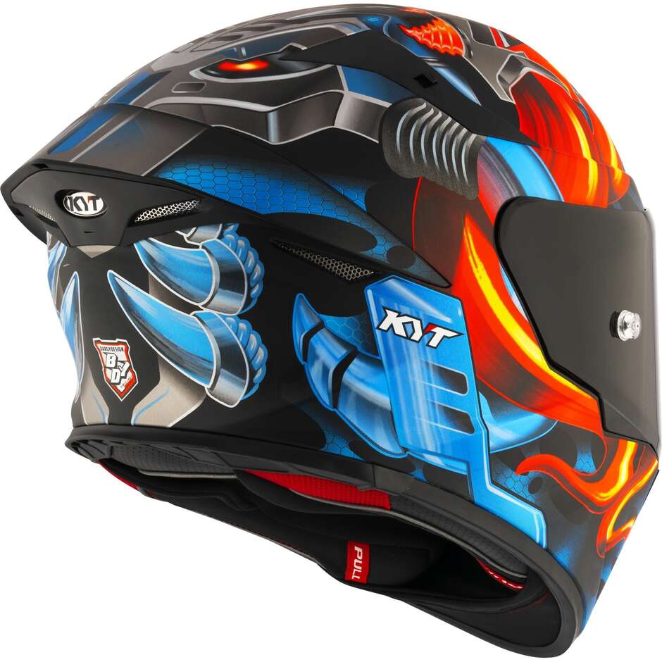 Casque de moto intégral Kyt TT-REVO MAGNET mat