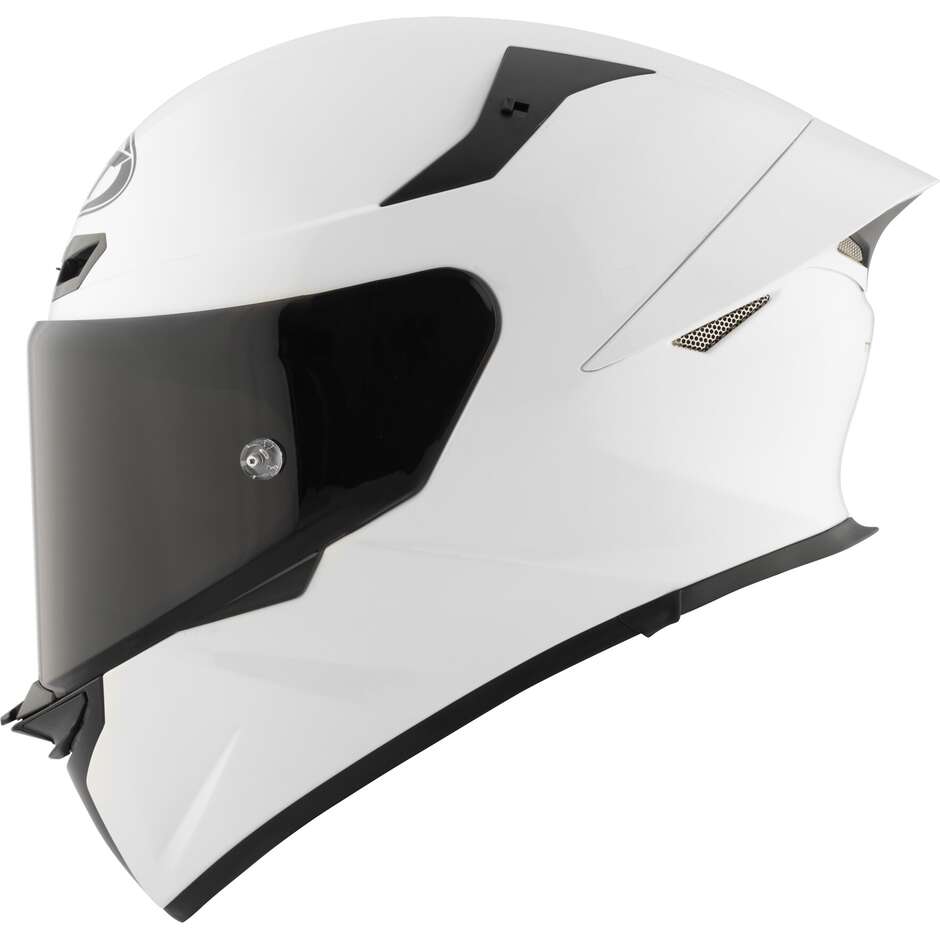 Casque de moto intégral Kyt TT-REVO PLAIN blanc