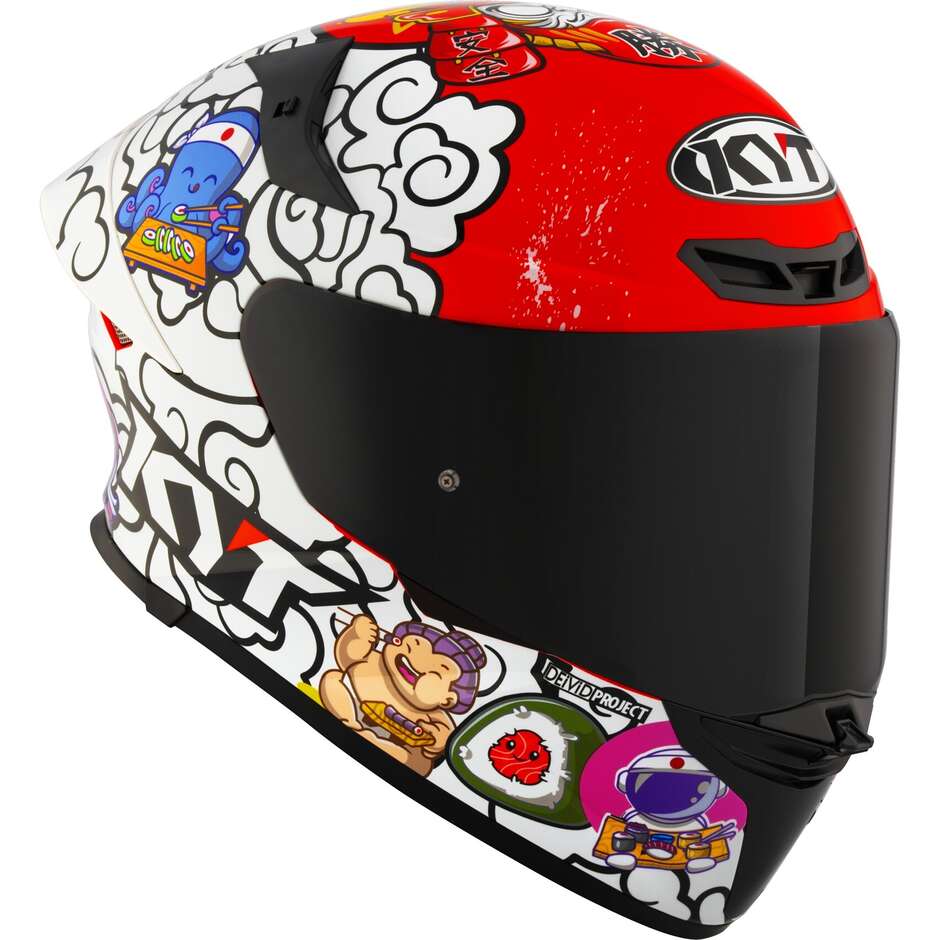 Casque de moto intégral Kyt TT-REVO SUSHI TIME