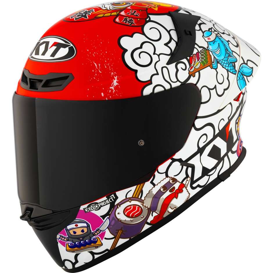 Casque de moto intégral Kyt TT-REVO SUSHI TIME