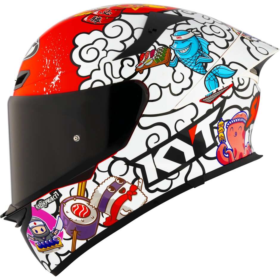Casque de moto intégral Kyt TT-REVO SUSHI TIME