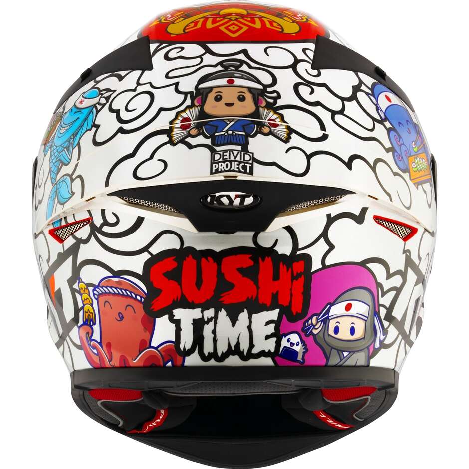 Casque de moto intégral Kyt TT-REVO SUSHI TIME