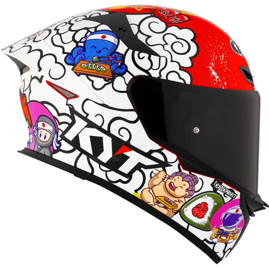 Casque de moto intégral Kyt TT-REVO SUSHI TIME