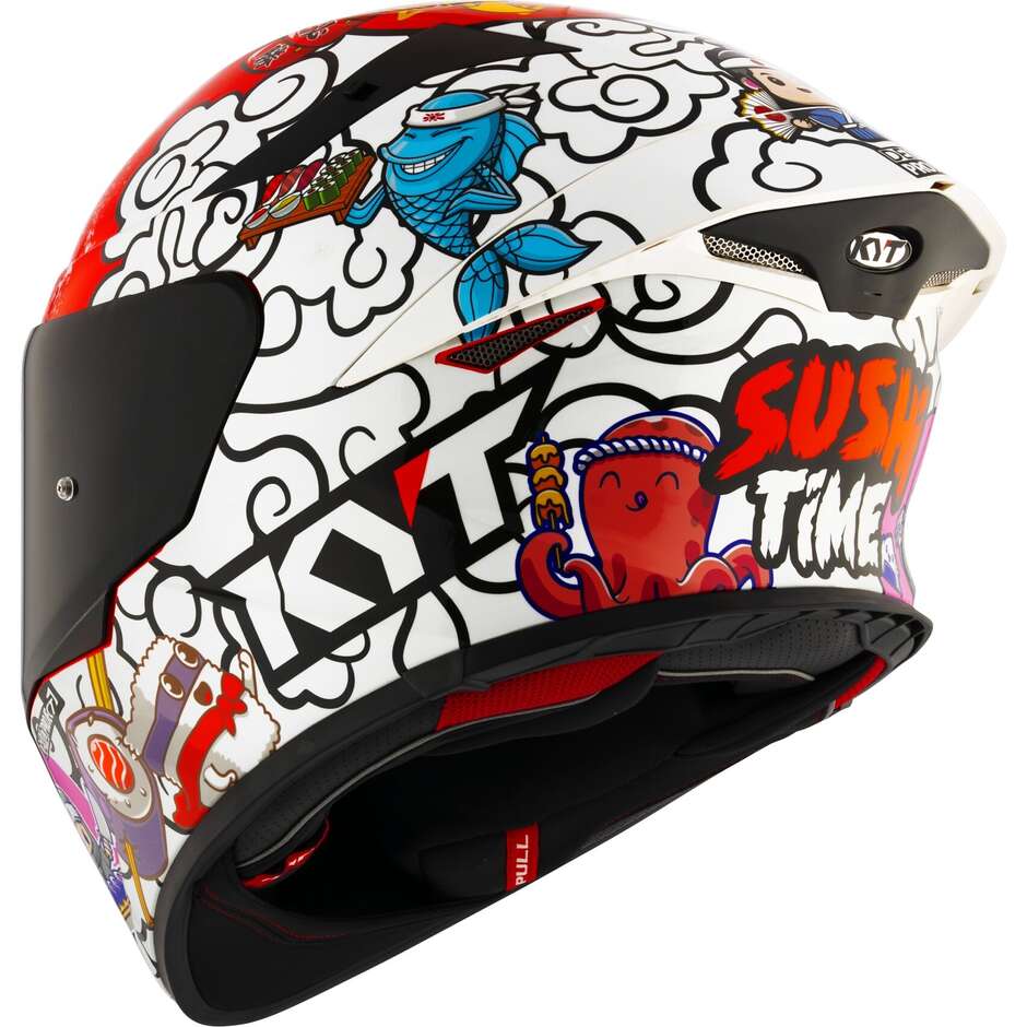 Casque de moto intégral Kyt TT-REVO SUSHI TIME