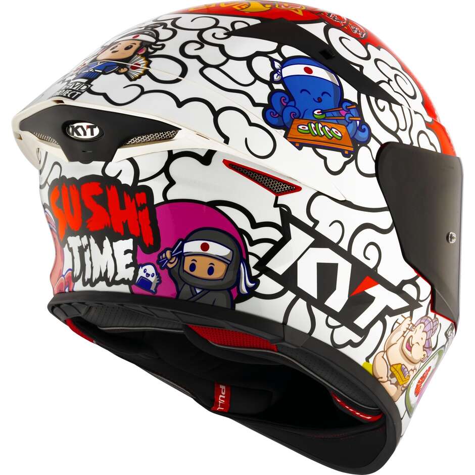 Casque de moto intégral Kyt TT-REVO SUSHI TIME