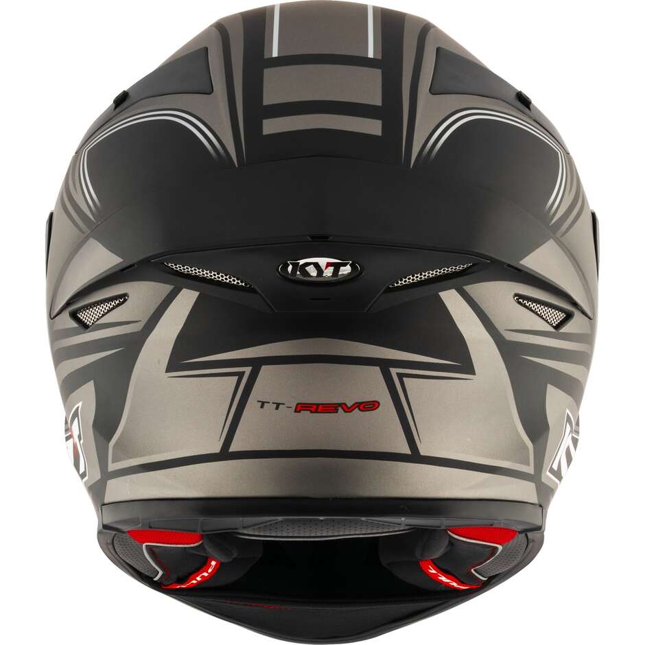 Casque de moto intégral Kyt TT-REVO TOURIST gris froid