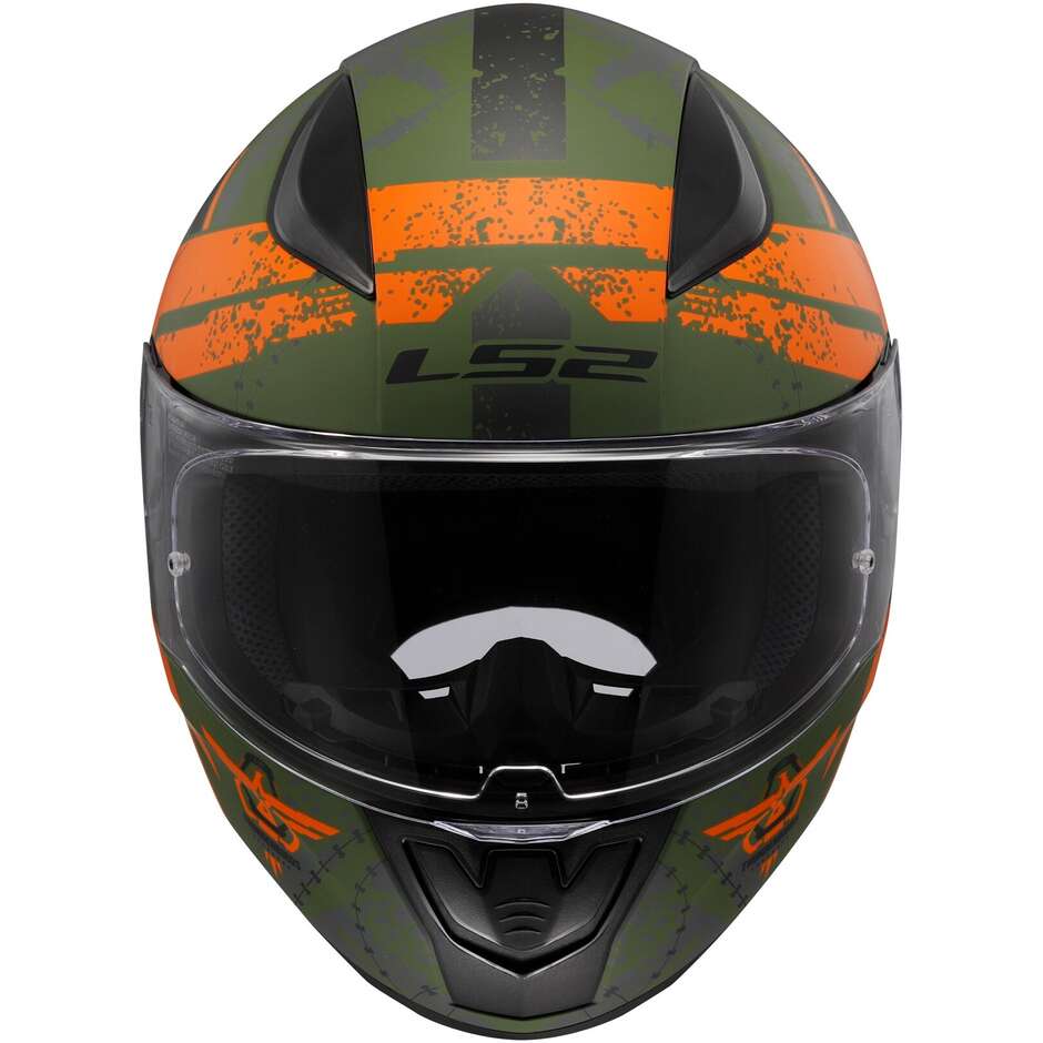 Casque de moto intégral Ls2 FF353 RAPID 2 Thunderbirds orange mat