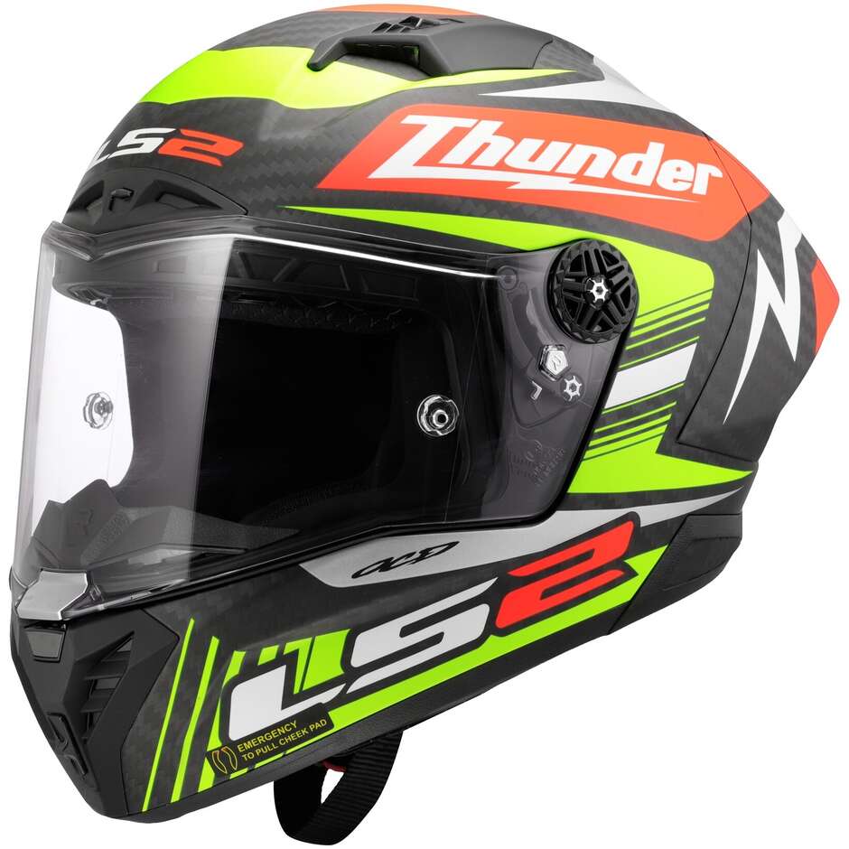 Casque de moto intégral LS2 FF805 THUNDER GP AERO REPLICA noir