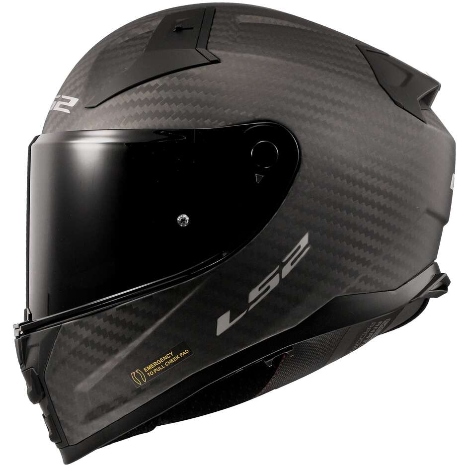 Casque de moto intégral LS2 FF811 VECTOR II carbone mat