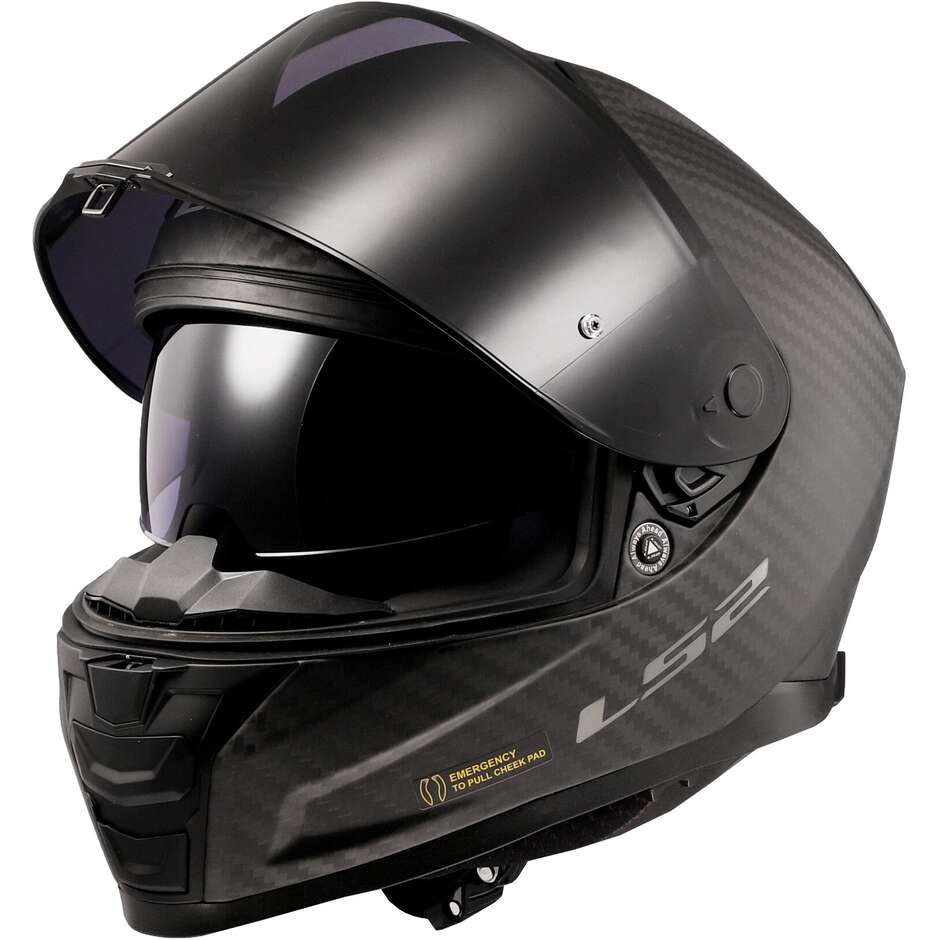 Casque de moto intégral LS2 FF811 VECTOR II carbone mat