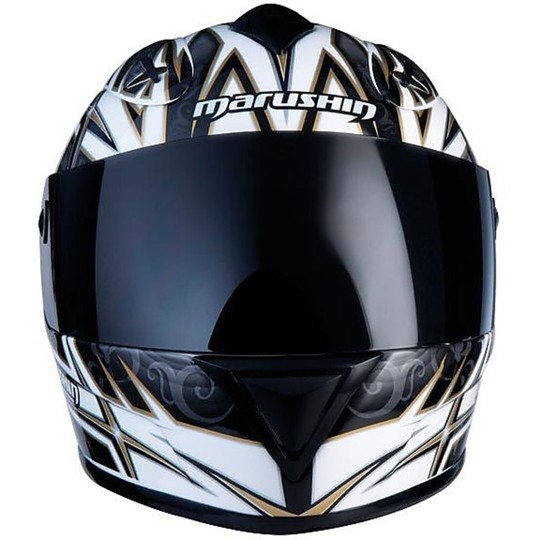 Casque de moto intégral Marushin Tnt 888Rs Taki Noir Or