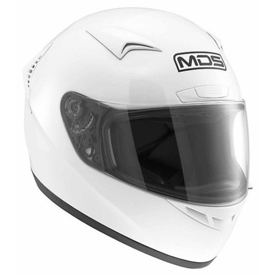 Casque de moto intégral Mds By AGV M13 Mono Glossy White