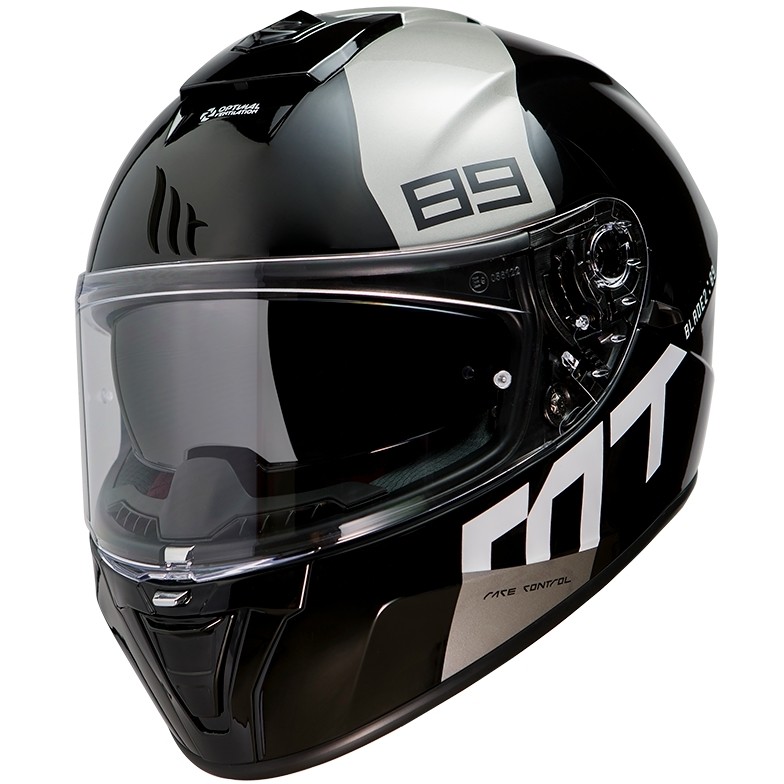 Casque de moto intégral Mt Helmet BLADE 2 Sv 89 B2 Pearl Grey