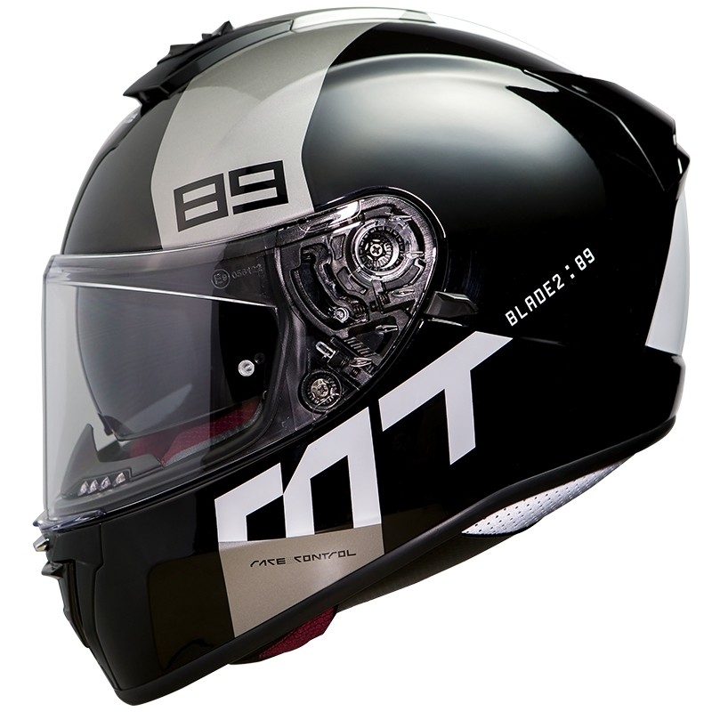 Casque de moto intégral Mt Helmet BLADE 2 Sv 89 B2 Pearl Grey