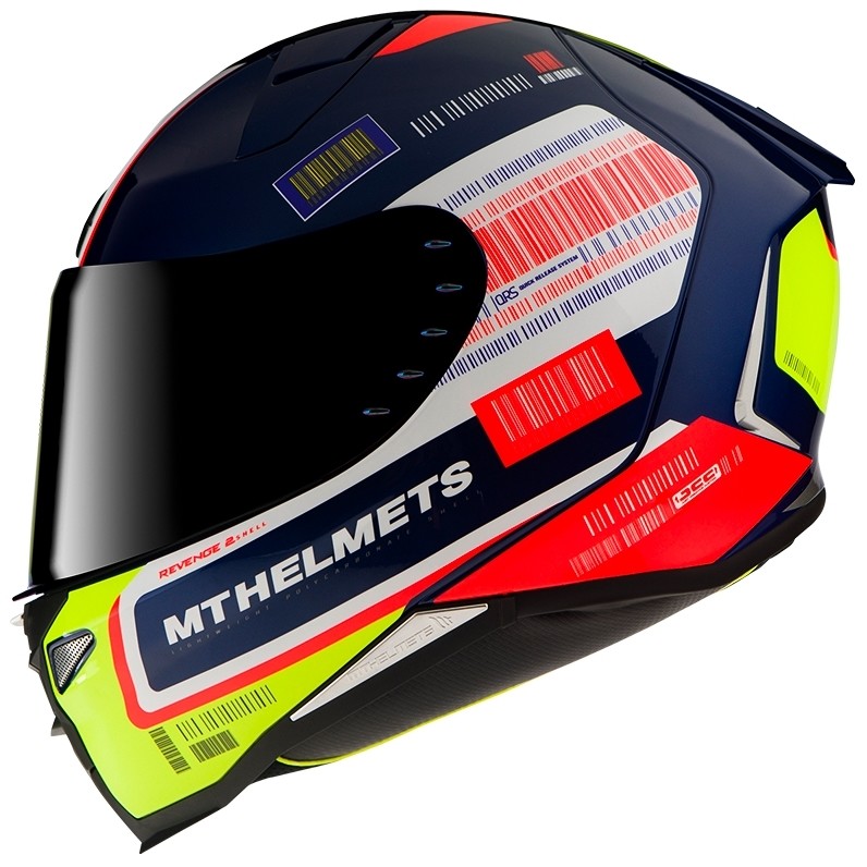 Casque de moto intégral Mt Helmet REVENGE 2 RS A0 Glossy Blue