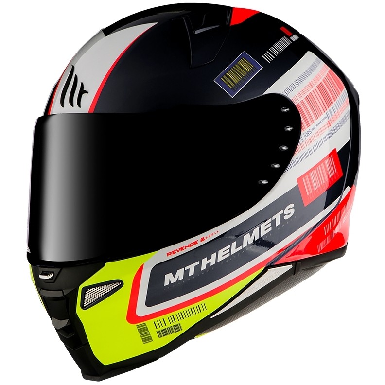 Casque de moto intégral Mt Helmet REVENGE 2 RS A1 Noir brillant