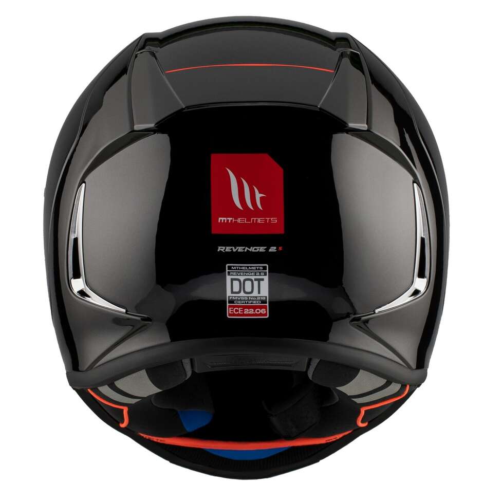 Casque de moto intégral Mt Helmet REVENGE 2 S Solid A1 Glossy Black