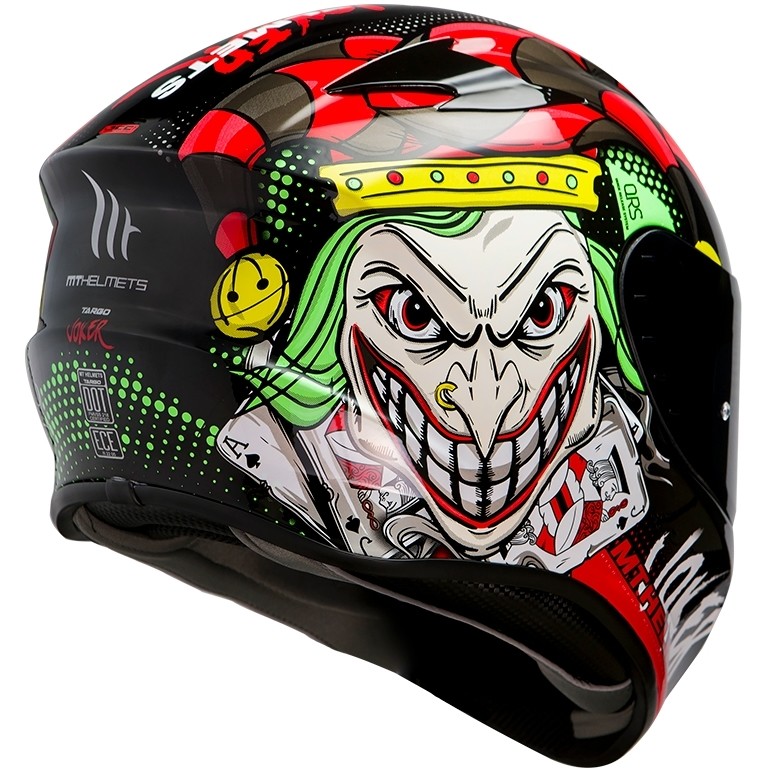 Casque de moto intégral Mt Helmet TARGO Joker A1 Glossy Black