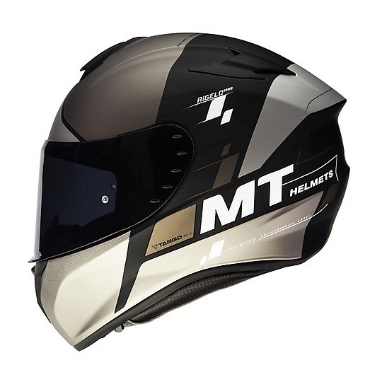 Casque de moto intégral Mt Helmet TARGO Rigel B2 Matt Black Grey