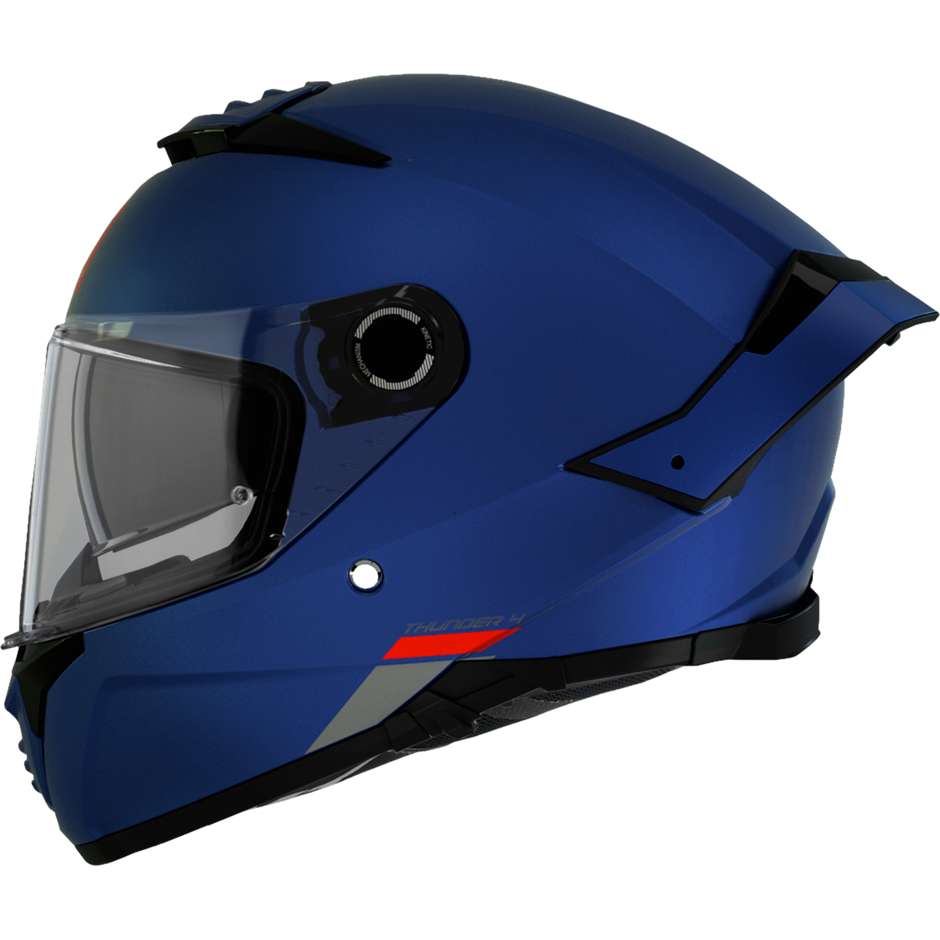 Casque de moto intégral Mt Helmet THUNDER 4 Sv Solid A7 Matt Blue