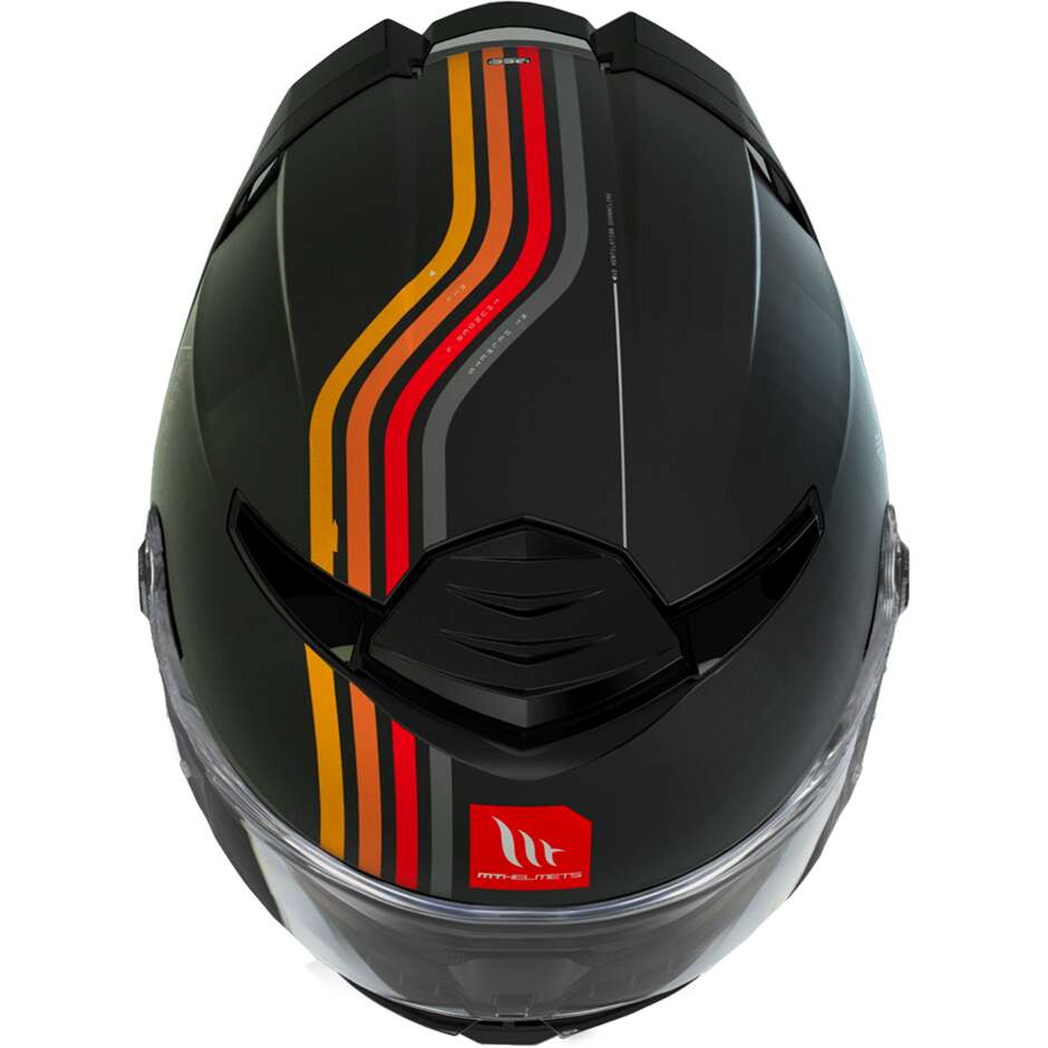 Casque de moto intégral Mt Helmets THUNDER 4 SV MIL A11 noir mat