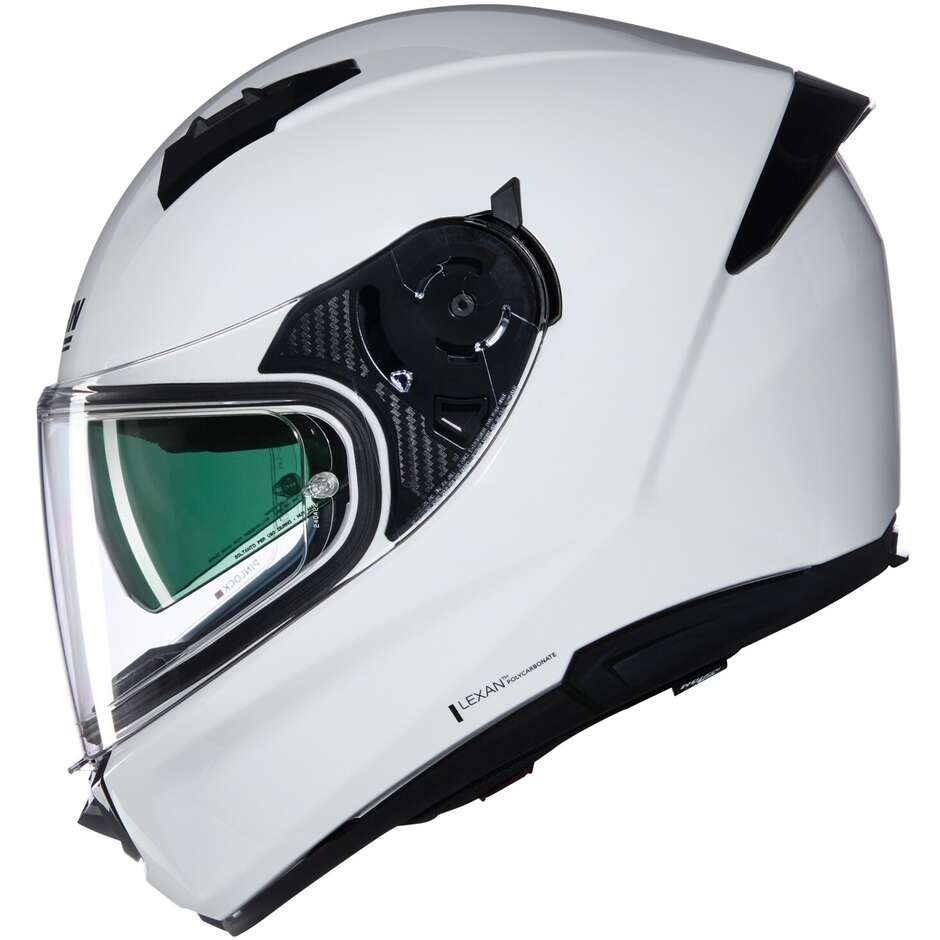 Casque de moto intégral Nolan N60-6 CLASSIC 305 en métal blanc