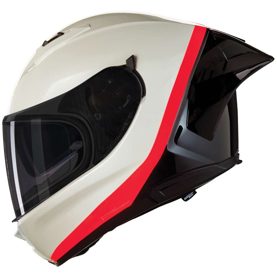 Casque de moto intégral Nolan N60-6 SPORT PEINTURE SPÉCIALE 347 Noir Perle Orange Brillant