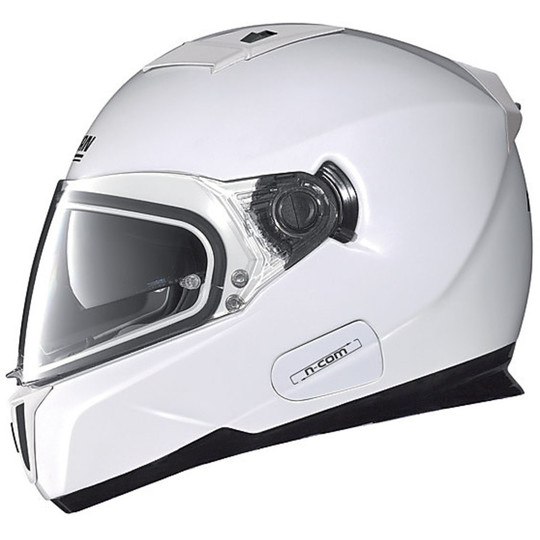 Casque de moto intégral Nolan N86 Classic Ncom Blanc