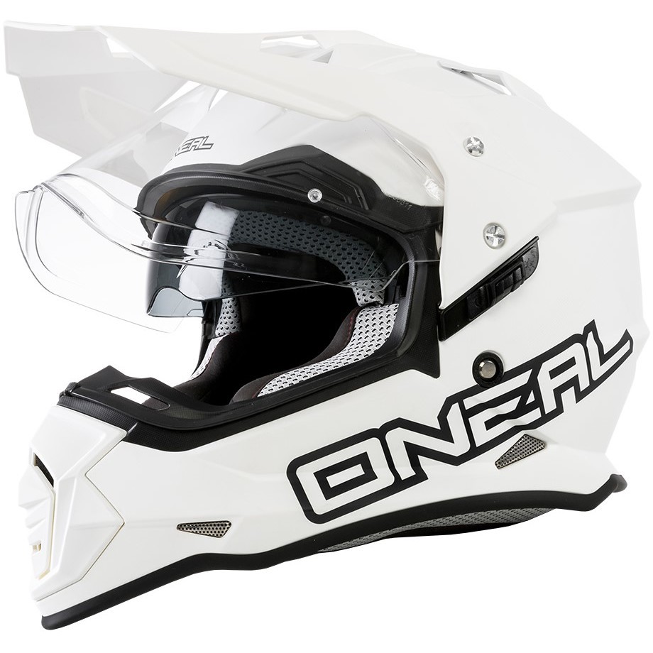 Casque de moto intégral Oneal SIERRA Helmet FLAT V.23 Blanc