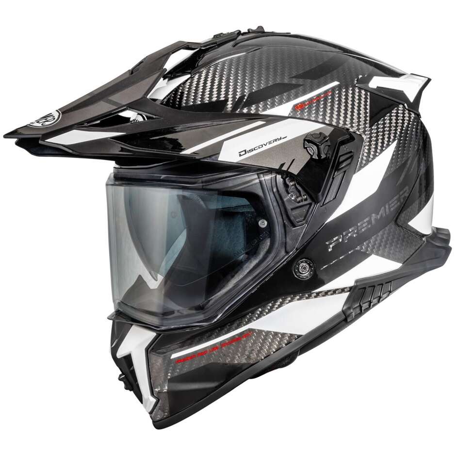 Casque de moto intégral Premier DISCOVERY CARBON EA8