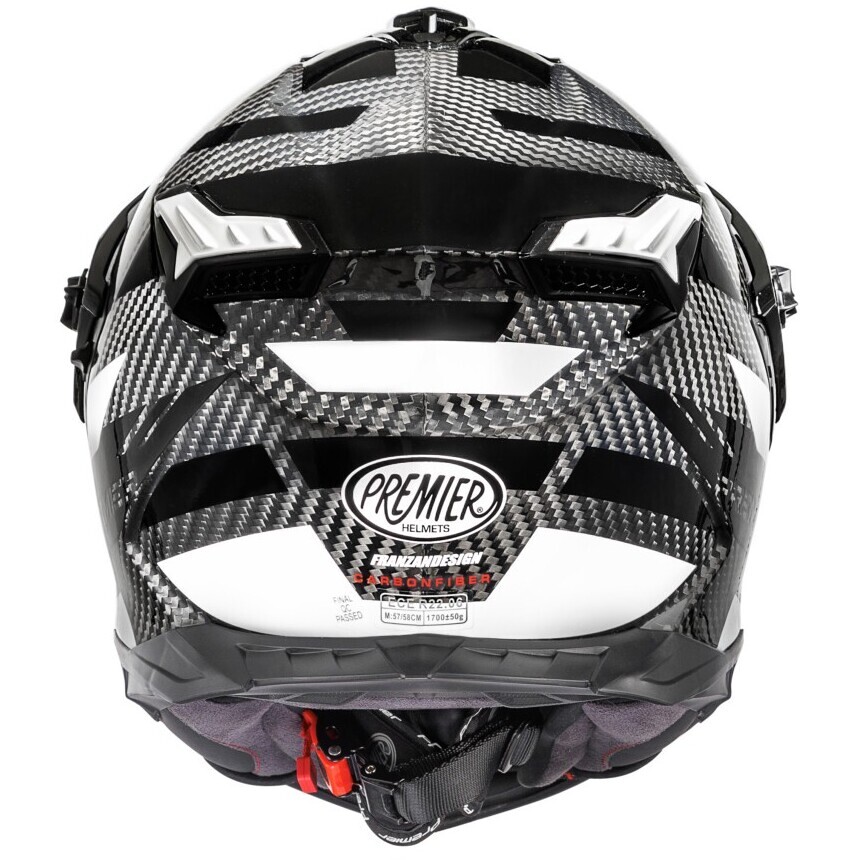 Casque de moto intégral Premier DISCOVERY CARBON EA8