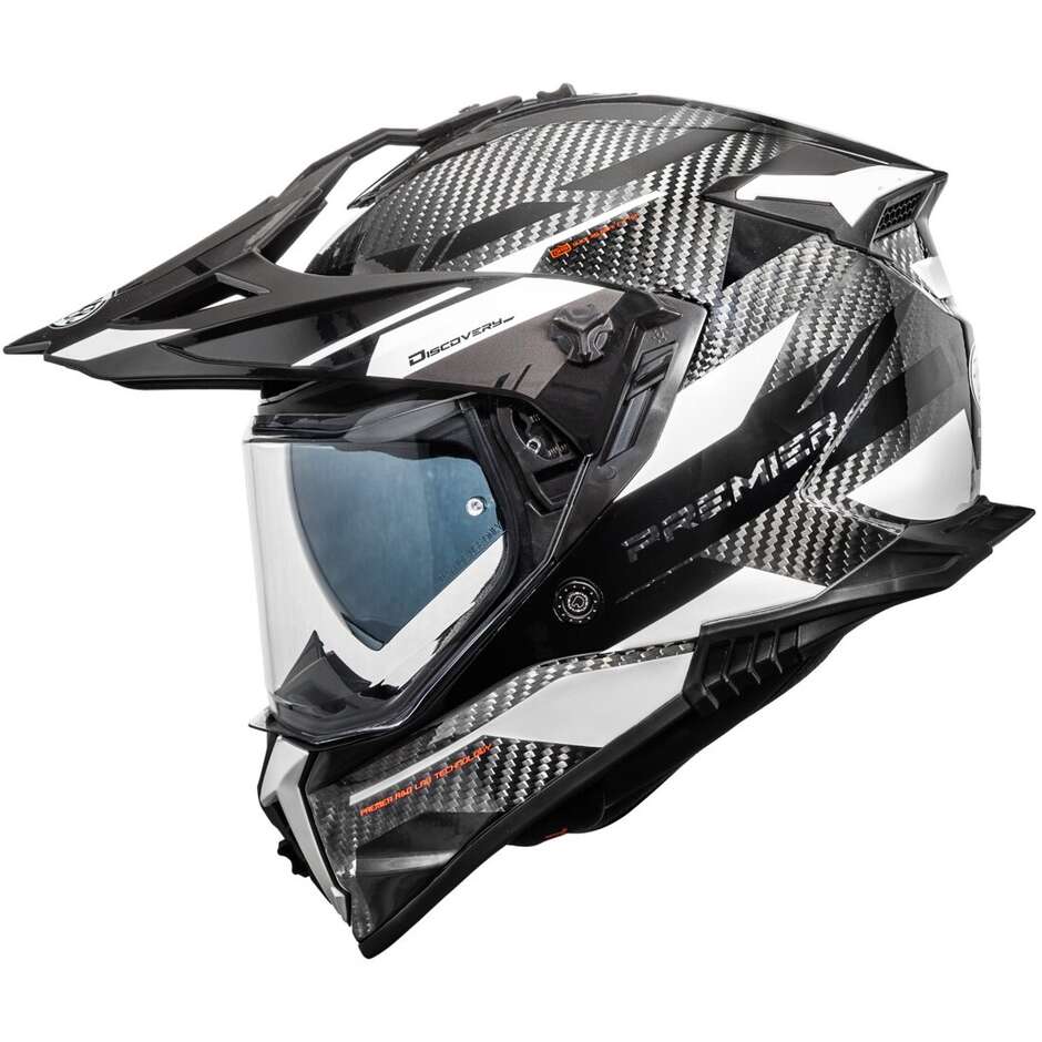 Casque de moto intégral Premier DISCOVERY CARBON EA8