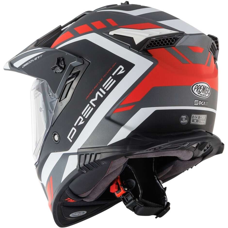 Casque de moto intégral Premier DISCOVERY GL17BM