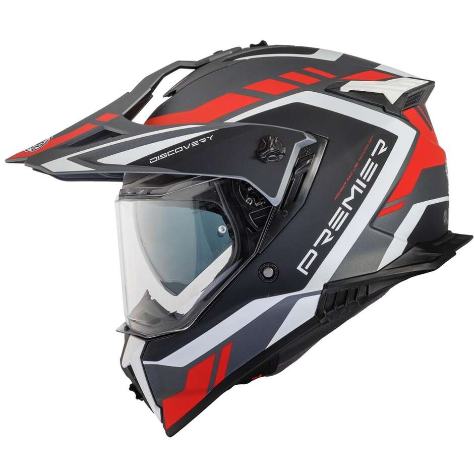 Casque de moto intégral Premier DISCOVERY GL17BM