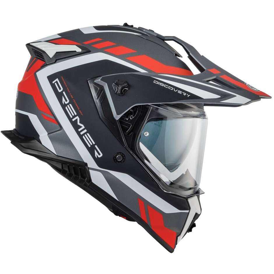 Casque de moto intégral Premier DISCOVERY GL17BM