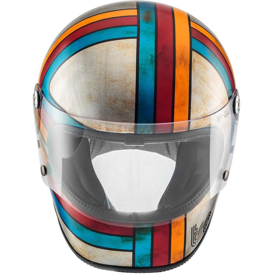 Casque de moto intégral Premier TROPHY PLATINUM ED. EX 77 BM Argent Mat