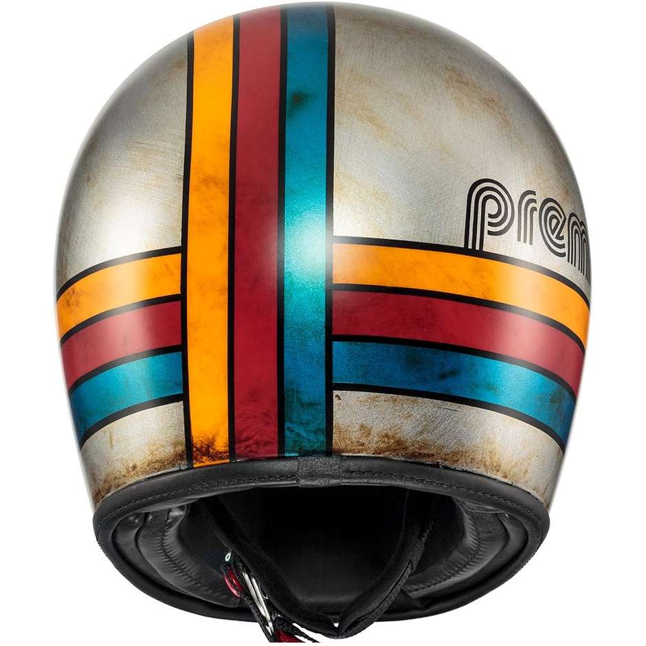 Casque de moto intégral Premier TROPHY PLATINUM ED. EX 77 BM Argent Mat