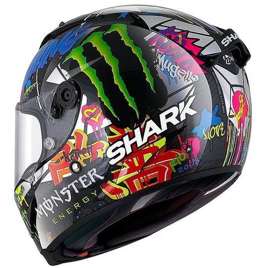 Casque de moto intégral Racing Shark RACE-R Pro Carbon Replica Lorenzo Catalunya GP