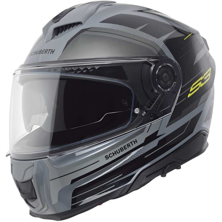 Casque de moto intégral Schuberth S3 APEX gris Touring