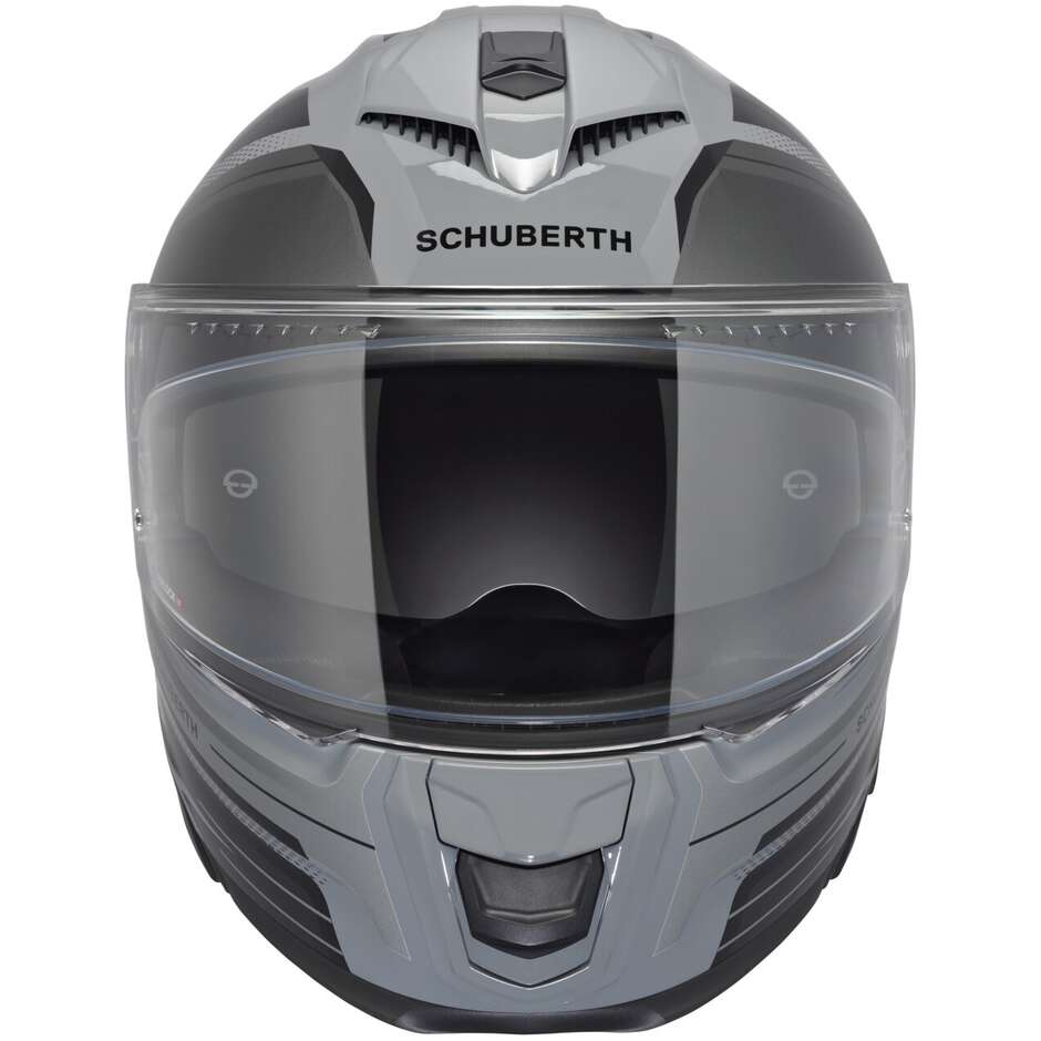 Casque de moto intégral Schuberth S3 APEX gris Touring