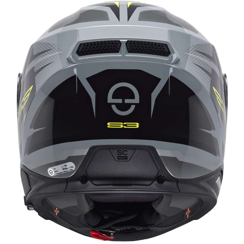 Casque de moto intégral Schuberth S3 APEX gris Touring