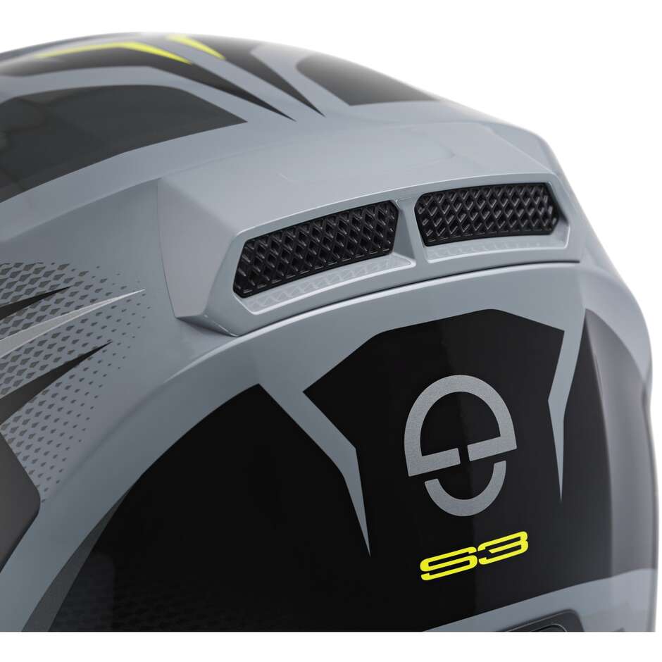 Casque de moto intégral Schuberth S3 APEX gris Touring
