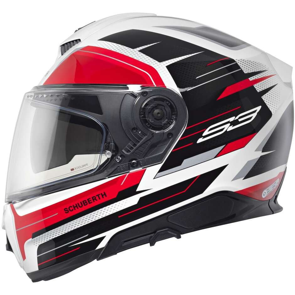 Casque de moto intégral Schuberth S3 APEX Touring blanc