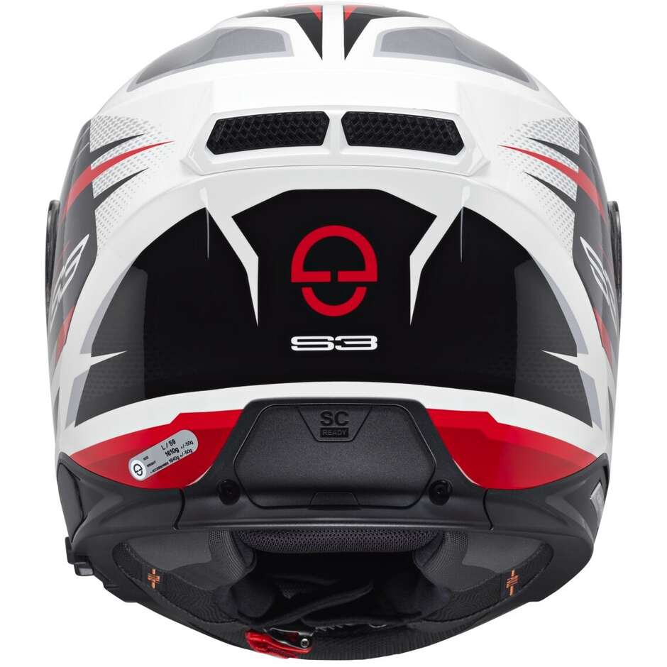 Casque de moto intégral Schuberth S3 APEX Touring blanc