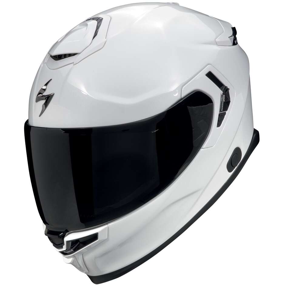 Casque de moto intégral Scorpion EXO-GT SP AIR blanc nacré