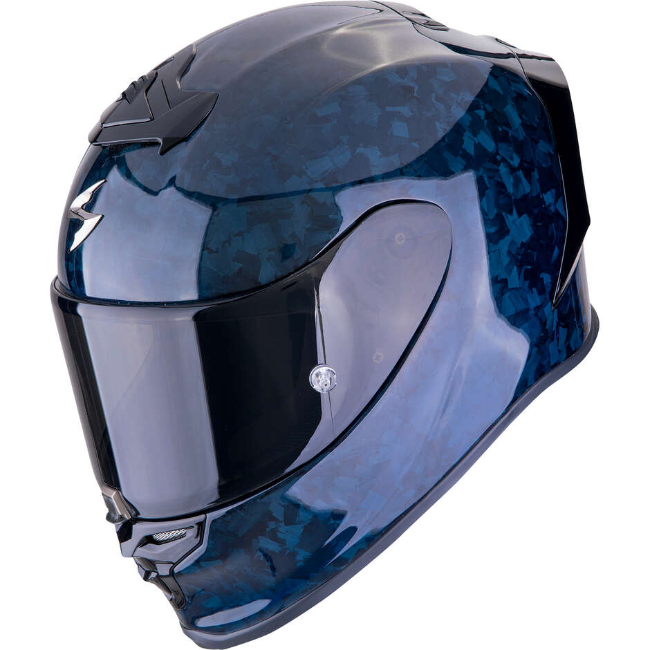 Casque de moto intégral Scorpion EXO-R1 EVO ONYX CARBON AIR SOLID bleu