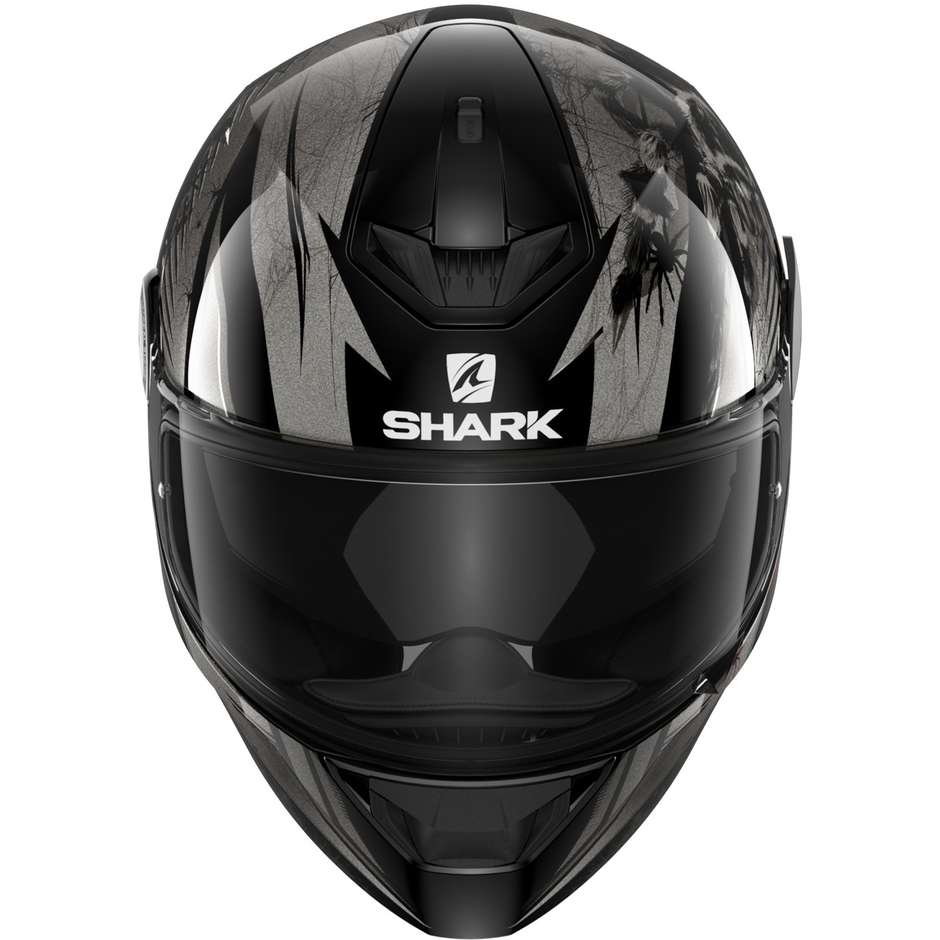 Casque de moto intégral Shark D-SKWAL 2 ATRAXX Noir Anthracite Gris