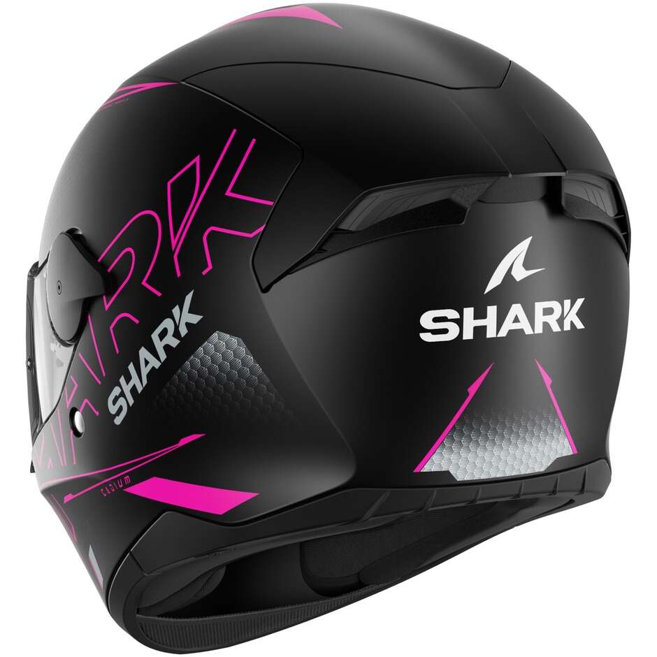 Casque de moto intégral Shark D-SKWAL 2 CADIUM Noir mat Violet Noir