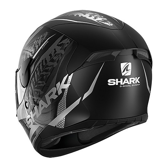 Casque de moto intégral Shark D-SKWAL 2 Shigan Mat Black Matt Silver